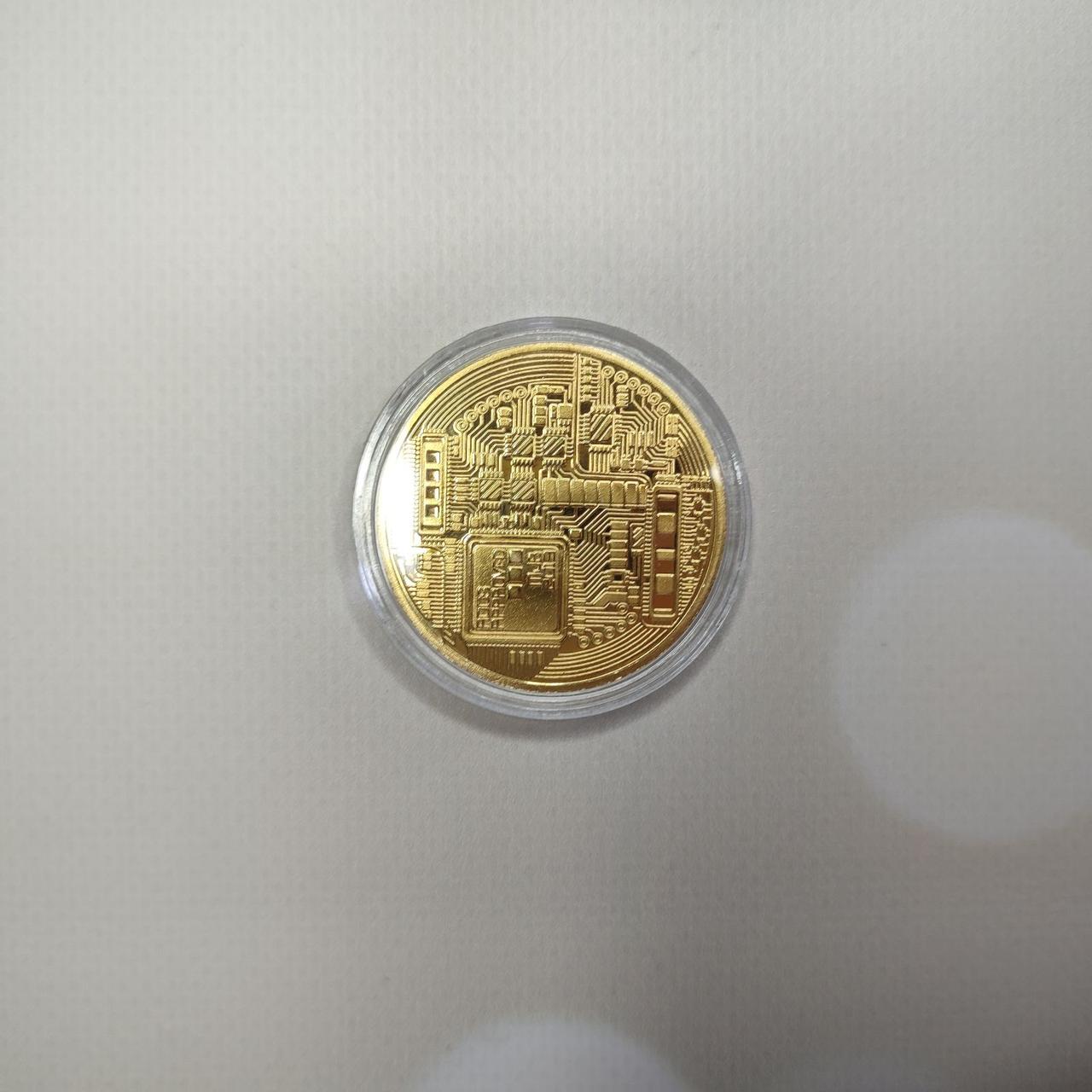 Сувенирная монета Bitcoin Биткоин, фото №4