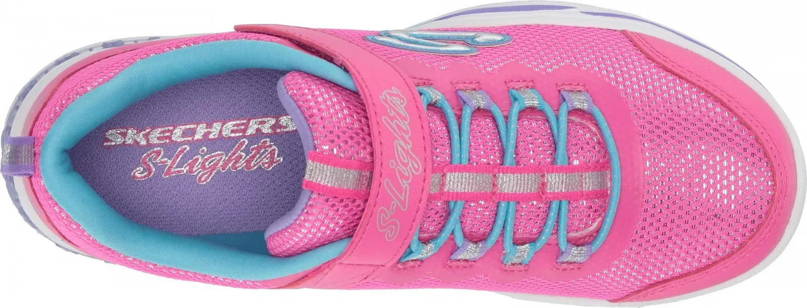 Кроссовки Skechers S Lights Power Petals Детские LED, фото №3