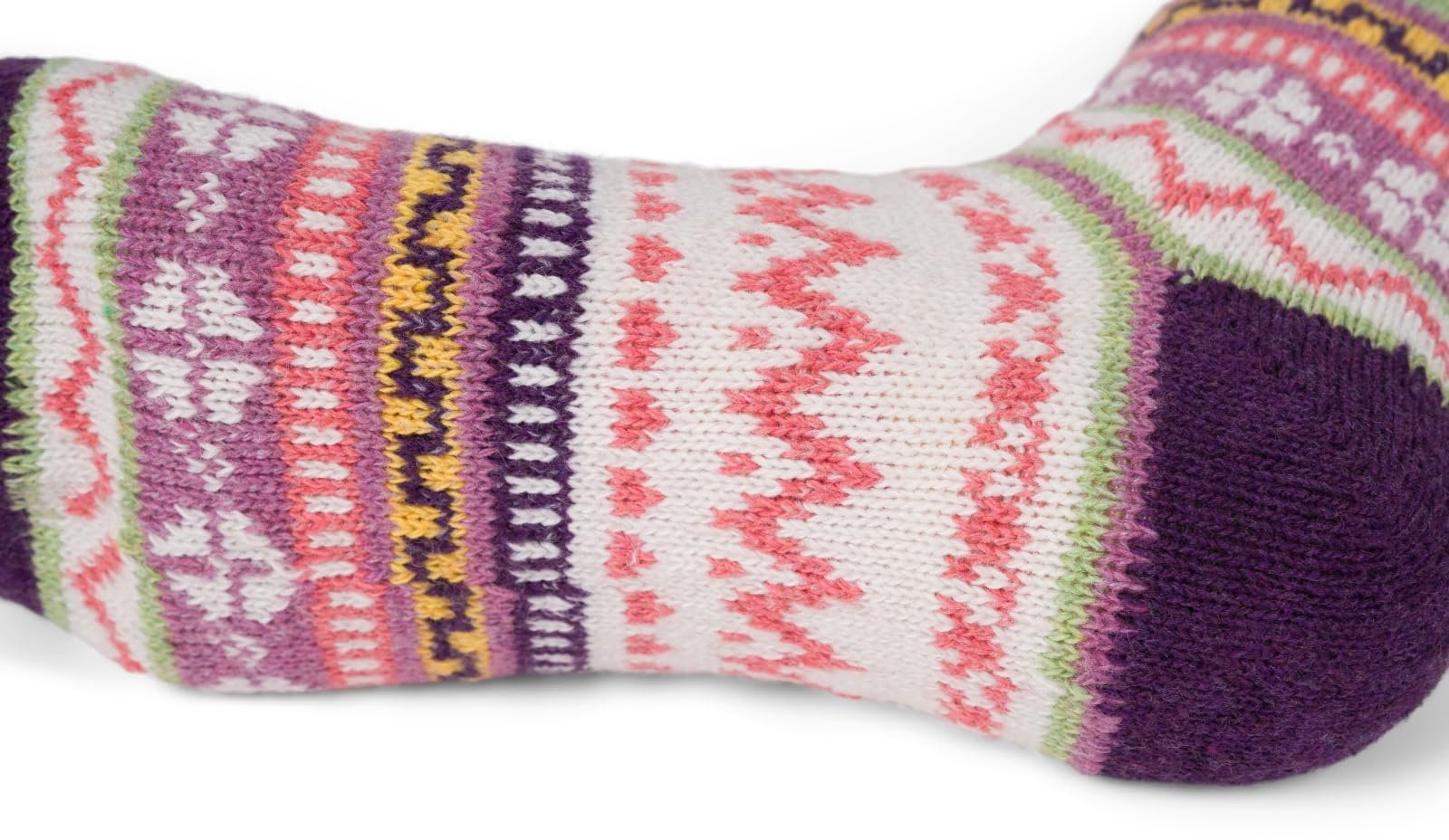 Женские носки Norwegian styleBREAKER с зимним норвежским узором, теплые вязаные носки, размер 37-41, 1 пара, фото №2
