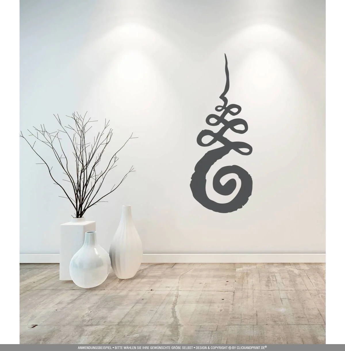 Наклейка на стену Clickan Dprint Символ Уналоме Виниловая PVC, фото №2