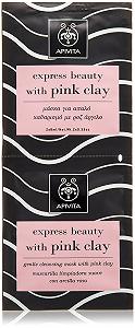 Купити Маска для обличчя Apivita Express Beauty Очищуюча з рожевою глиною 2x8 мл - Фото 1 Маска для обличчя Apivita Express Beauty Очищуюча з рожевою глиною 2x8 мл - Фото 1