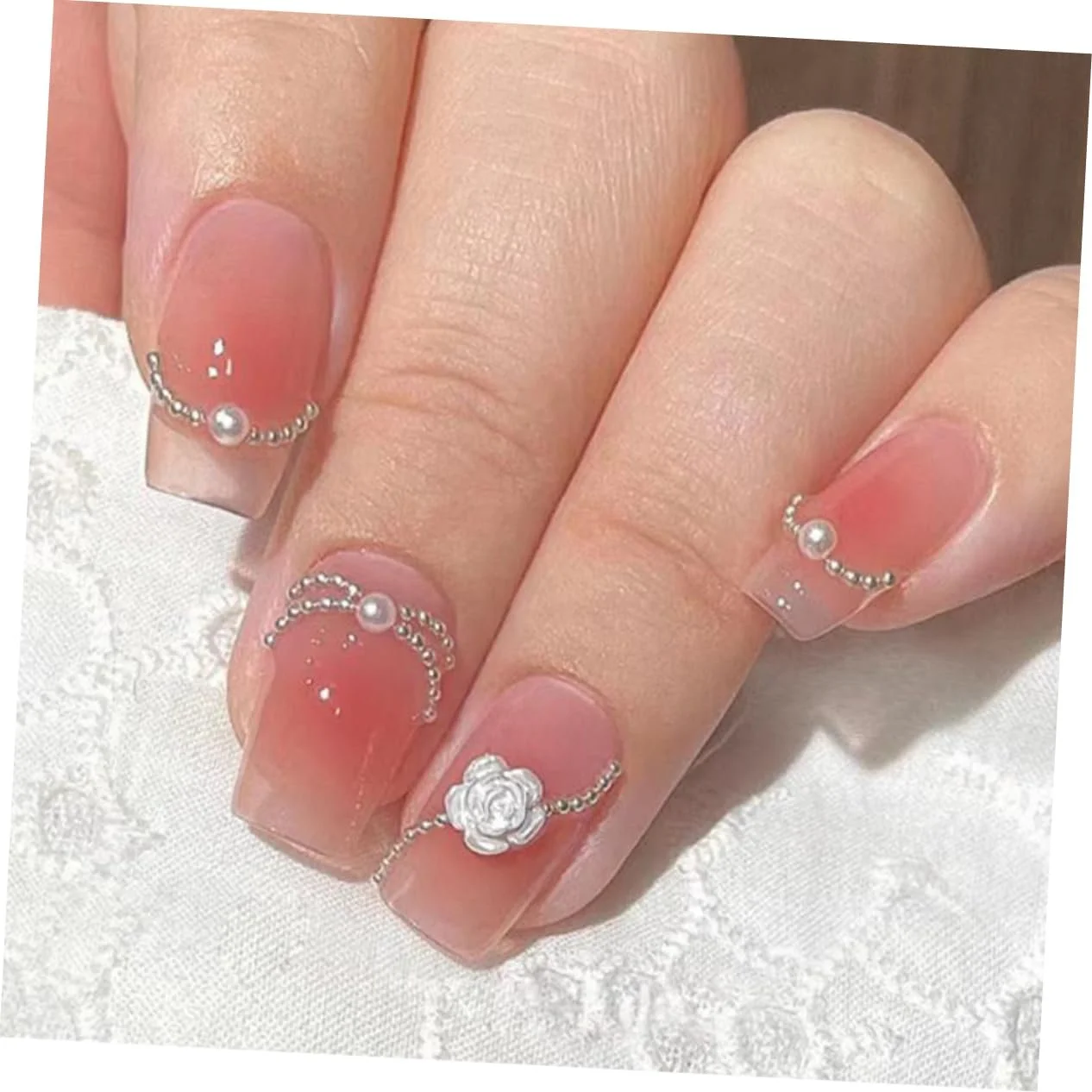 Набір прикрас для нігтів (8 коробок) Healeved, сталеві перлини для манікюру, фото №5