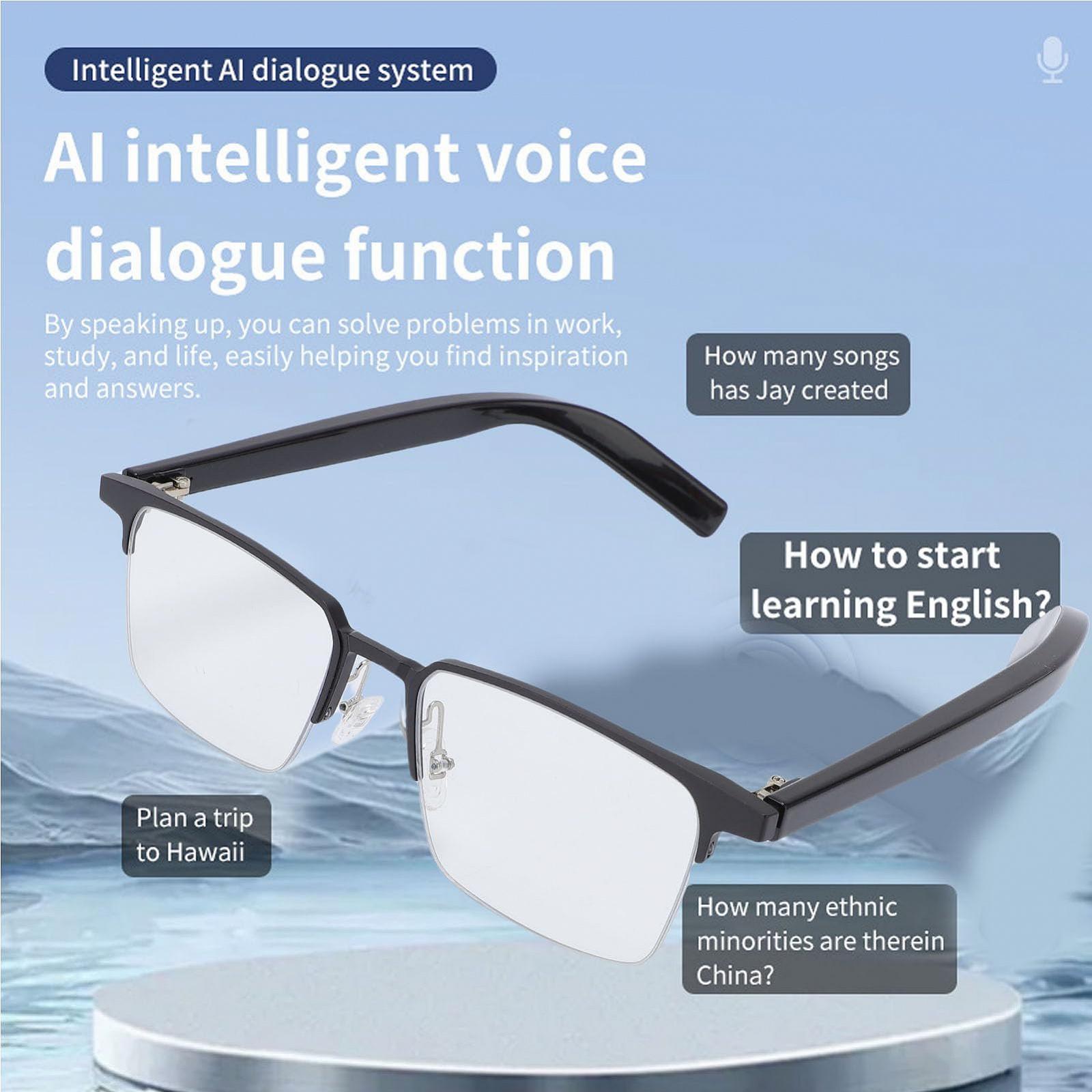 Умные очки-переводчик Annadue AI, Bluetooth аудио линзы с переводом 100 языков, Стильные очки для перевода с микрофоном и динамиком для путешествий и бизнеса, фото №3