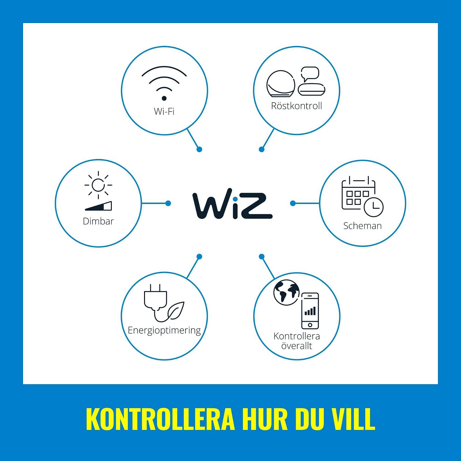 Гірлянда WiZ Smart Fairy Lights Tunable White & Colour, з регулюванням яскравості, 16 мільйонів кольорів, керування через додаток/голосом через WLAN, фото №8