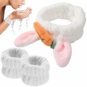 Пов'язка для волосся Плюшева Різдвяні Оленячі Роги для Макіяжу з Напульсником - Фото 1