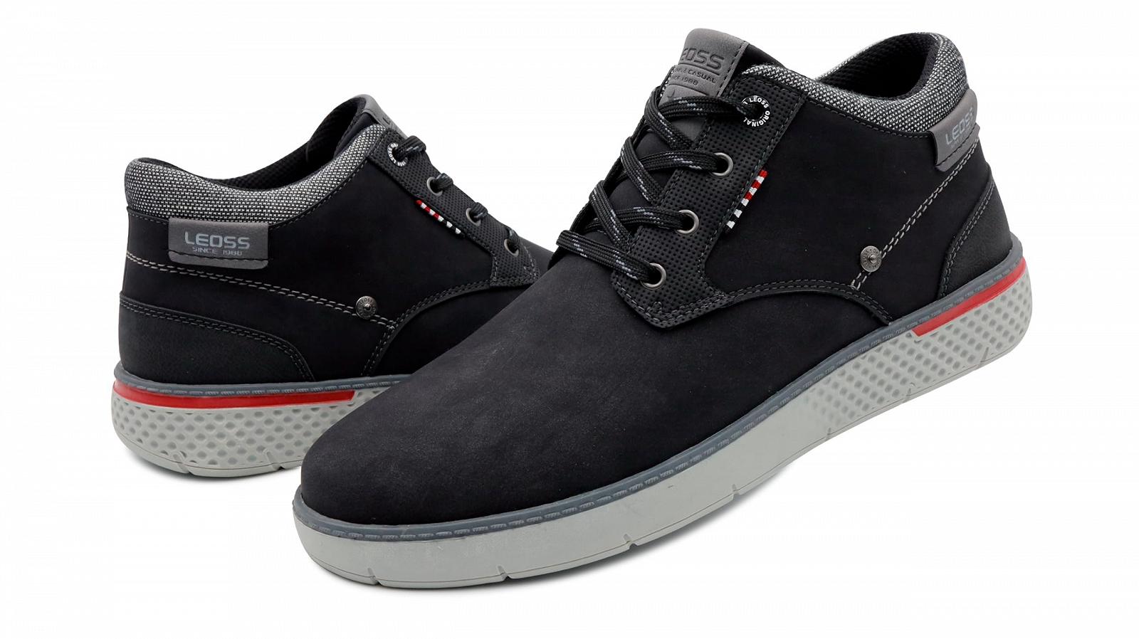 Кросівки LEOSS Вінтаж High Top Чоловічі Повсякденні Чорний, фото №5