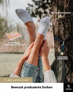 Носки Organic Cotton, 6 пар, однотонные, Anti-Hole, удобные synthetic.ua - Фото 1