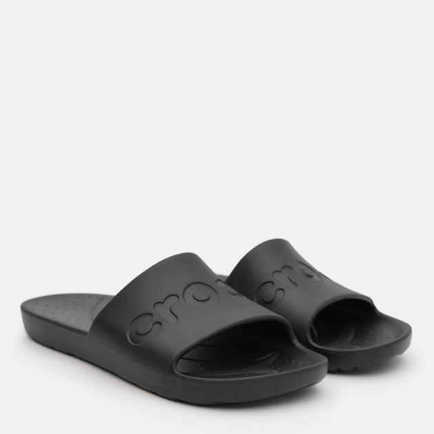 Шльопанці UNI Crocs Slide Whi 210088-001-Black CROCS M10/W12 Чорний 43, фото №3