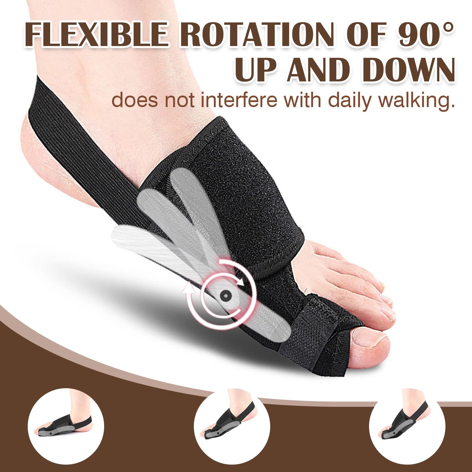 Корректор большого пальца стопы VEGCOO с 2 невидимыми корректорами для больших пальцев ног, фото №4