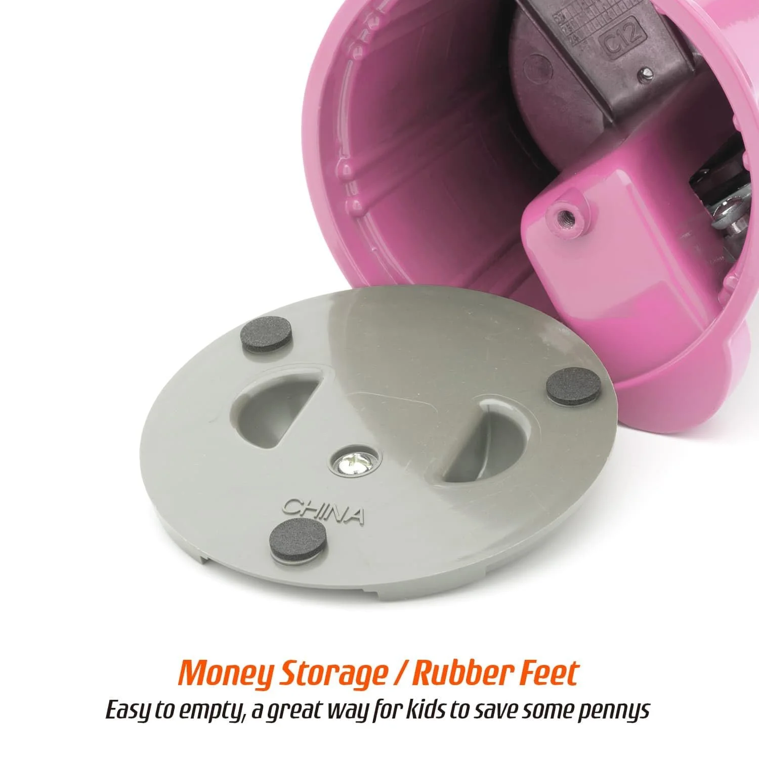 Скарбничка-автомат CKB LTD Retro Candy Dispenser для цукерок металева 23 см Рожева, фото №4