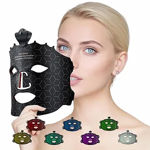 LED Маска для обличчя Red Light Therapy 7-кольорова LED маска бездротова портативна - Фото 1