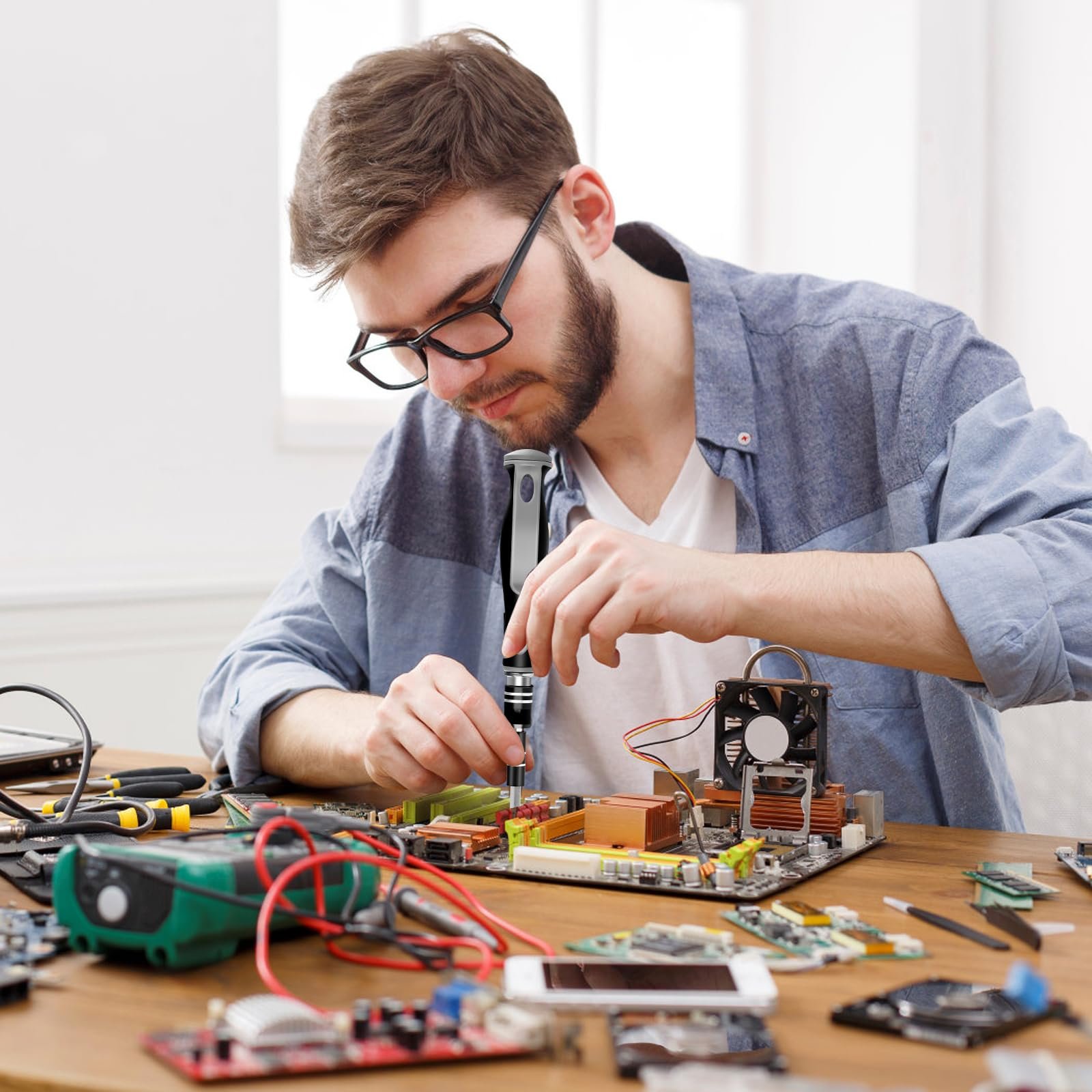 Набір механічних викруток Precision mini 48 в 1, фото №5