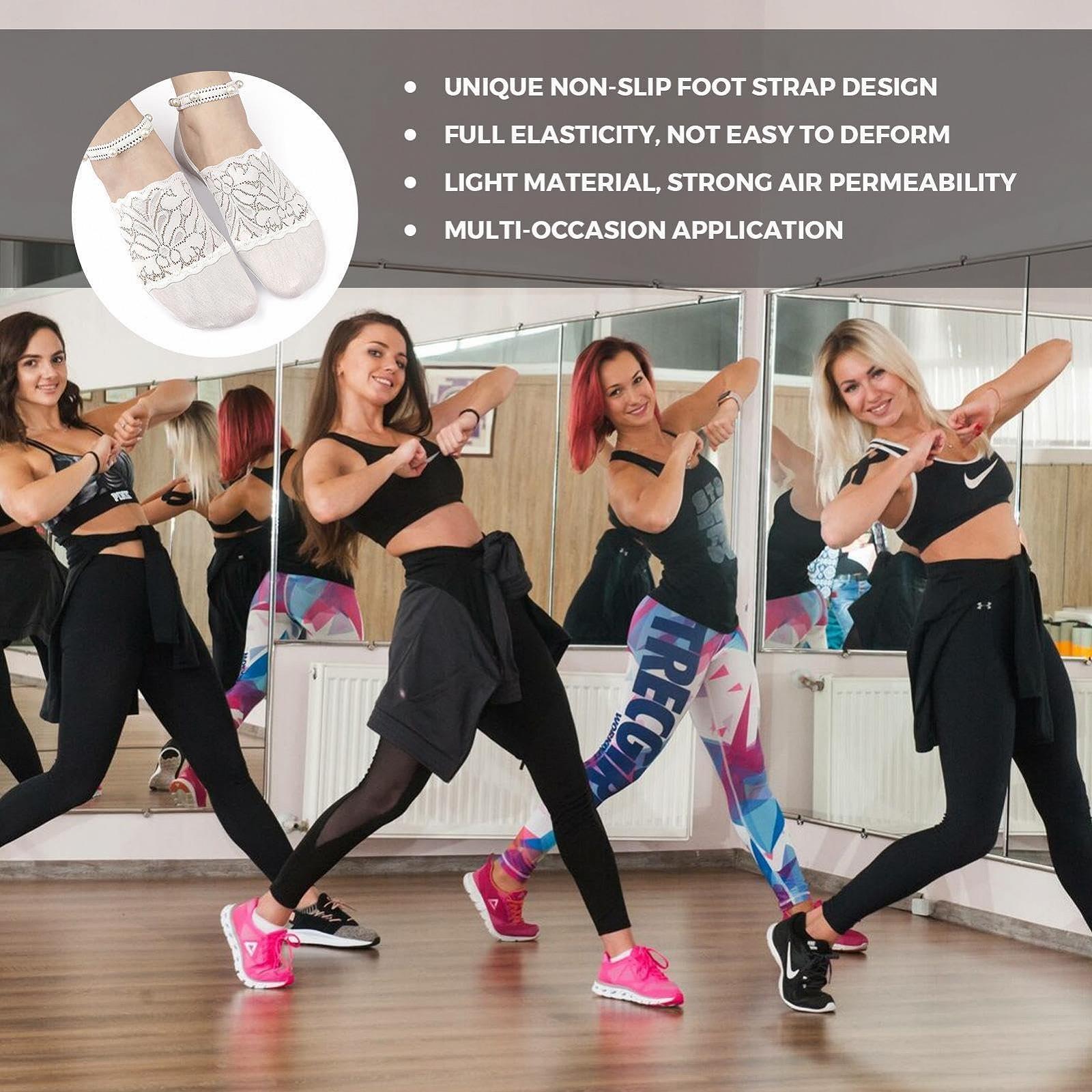 Носки Fulenyi Без следа Кружевные Женские Белые, фото №7