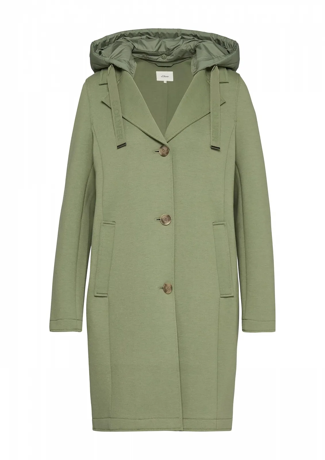 Пальто s.Oliver Scuba зі знімним капюшоном, фото №1