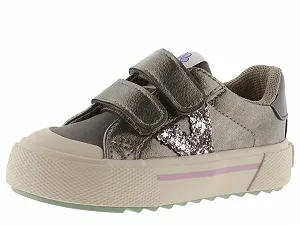 Кеды Victoria Tribu Metallic Кожаный эффект & Застежки & Логотип с блестками 1065199 - Фото 1