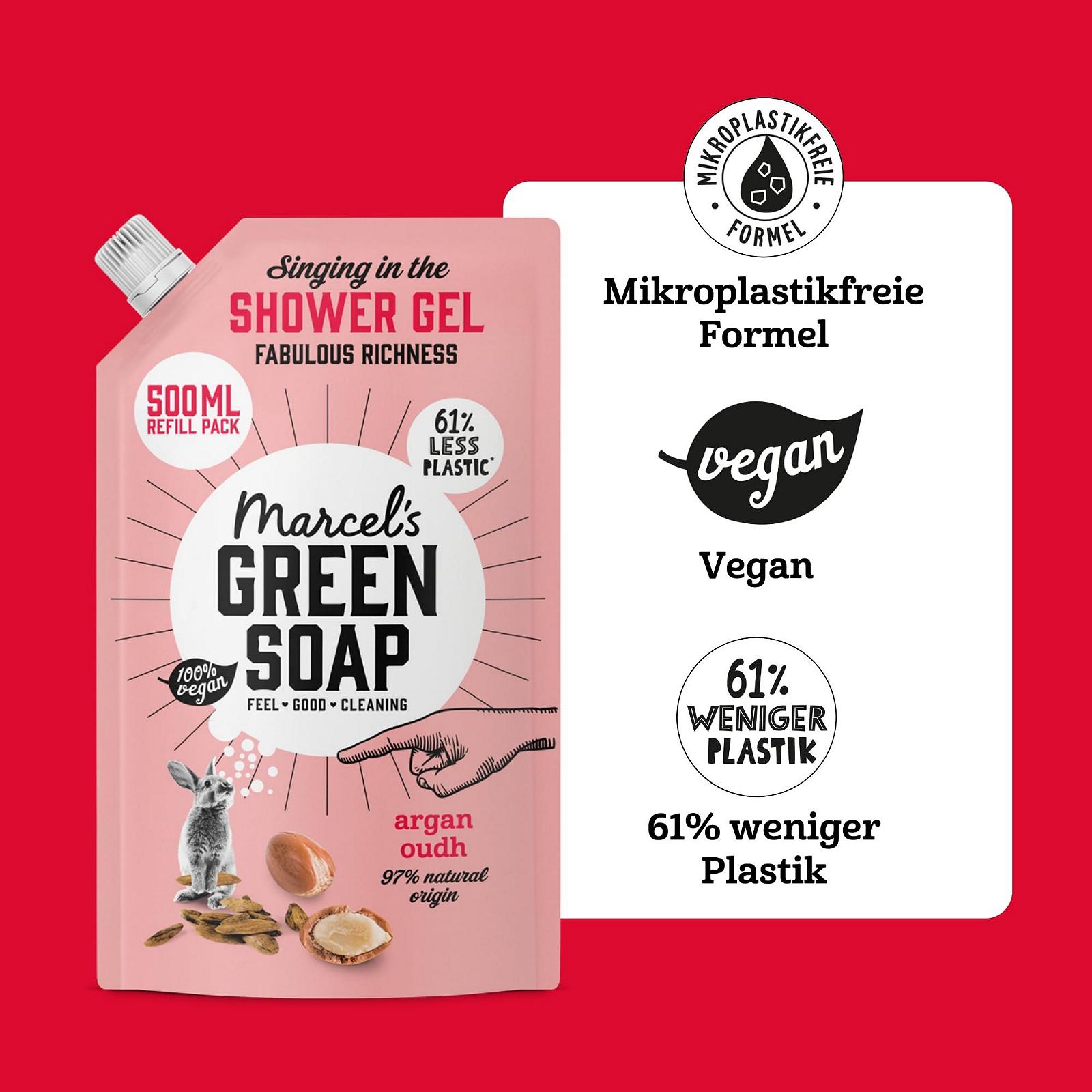 Гель для душа Marcel's Green Soap Argan & Oudh 500 мл, фото №3