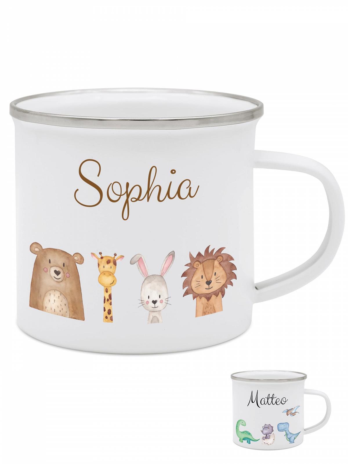 Емальована кружка wunderwunsch з високоякісним спеціальним принтом для дітей, фото №1