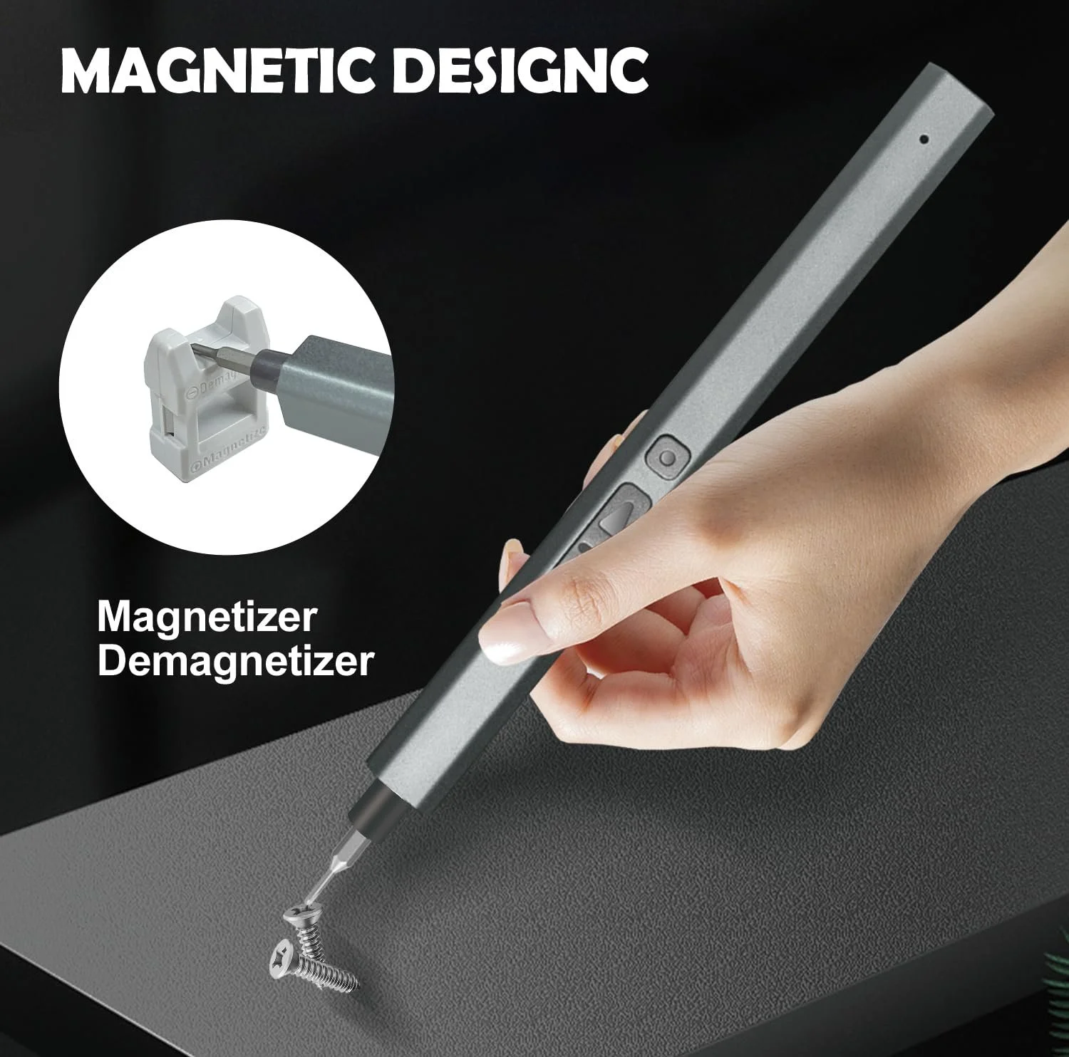 Набор электрических отвёрток DTD Precision 30 в 1 Mini, 5 Torque, 5/32 Inch Hexagon, магнитная беспроводная для ПК, телефона, очков, ноутбука, фото №6