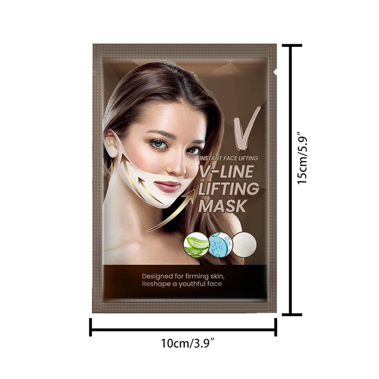 Маска V-лінія Dyceittdia 5 шт для підтяжки V-лінії обличчя, для контурування V-зони обличчя, фото №2