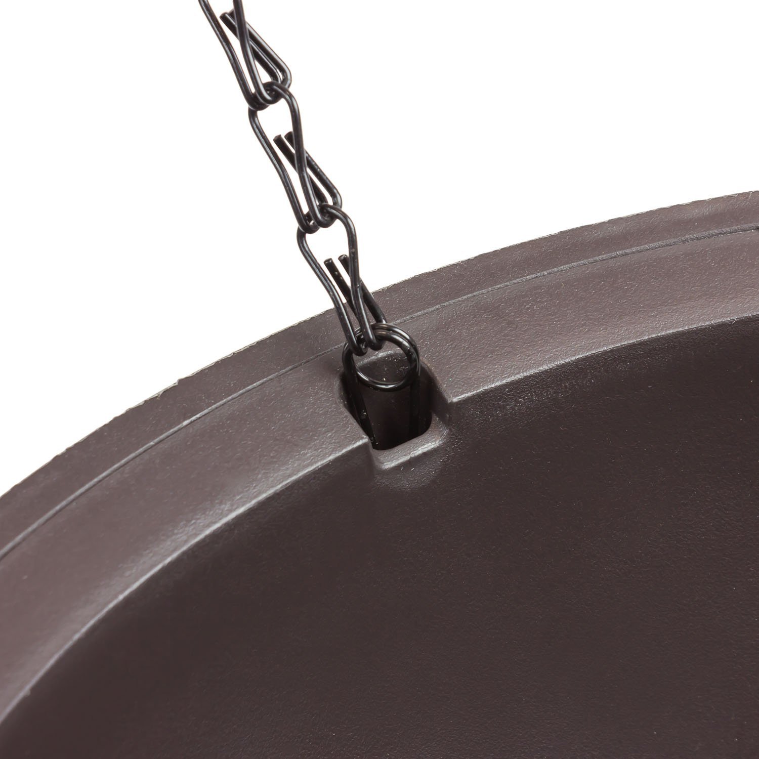 Підвісний вазон Keter Hanging Sphere Дизайн під ротанг Пластик Антрацит, фото №4