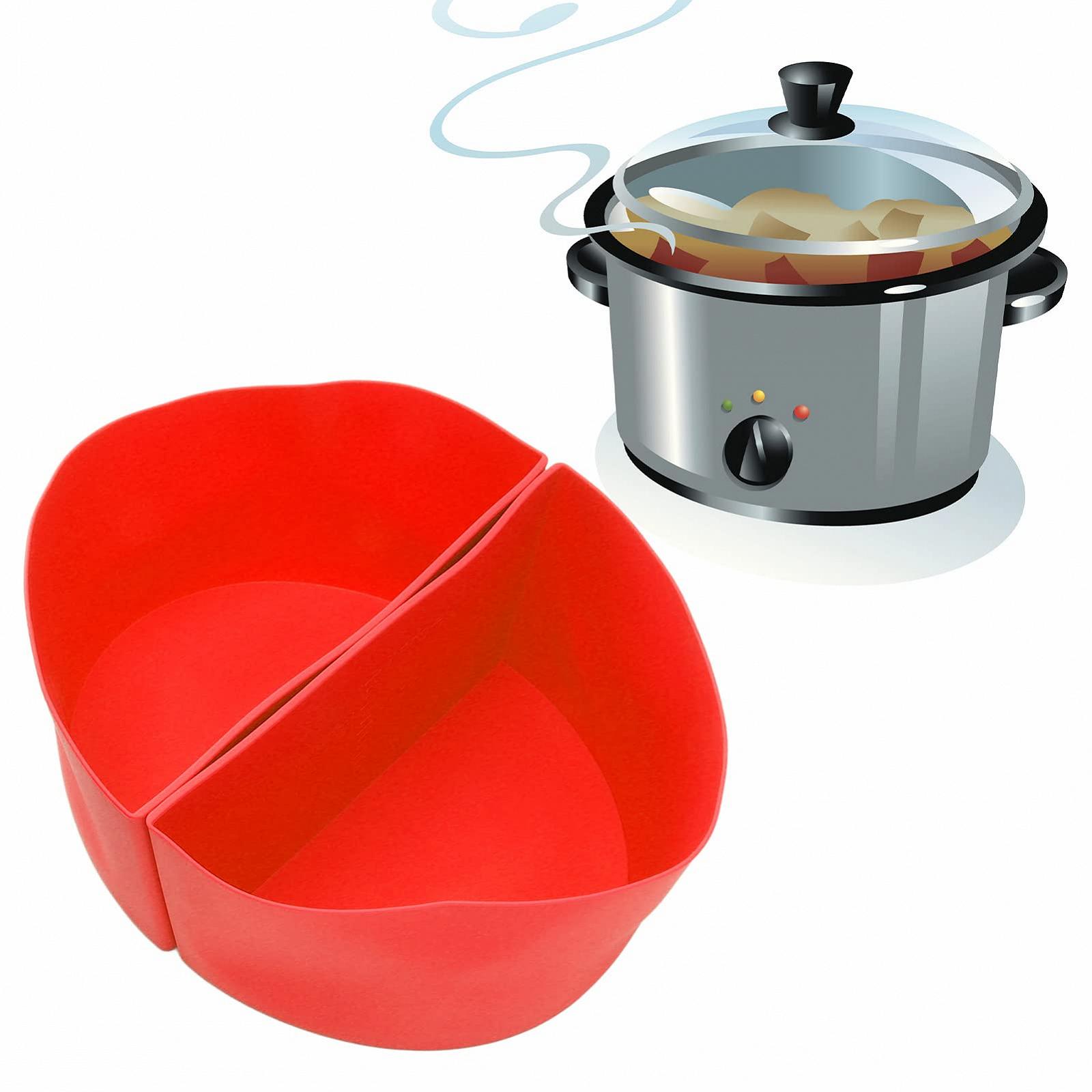 Вкладка Slow Cooker 6 QT из силикона Красный, фото №3