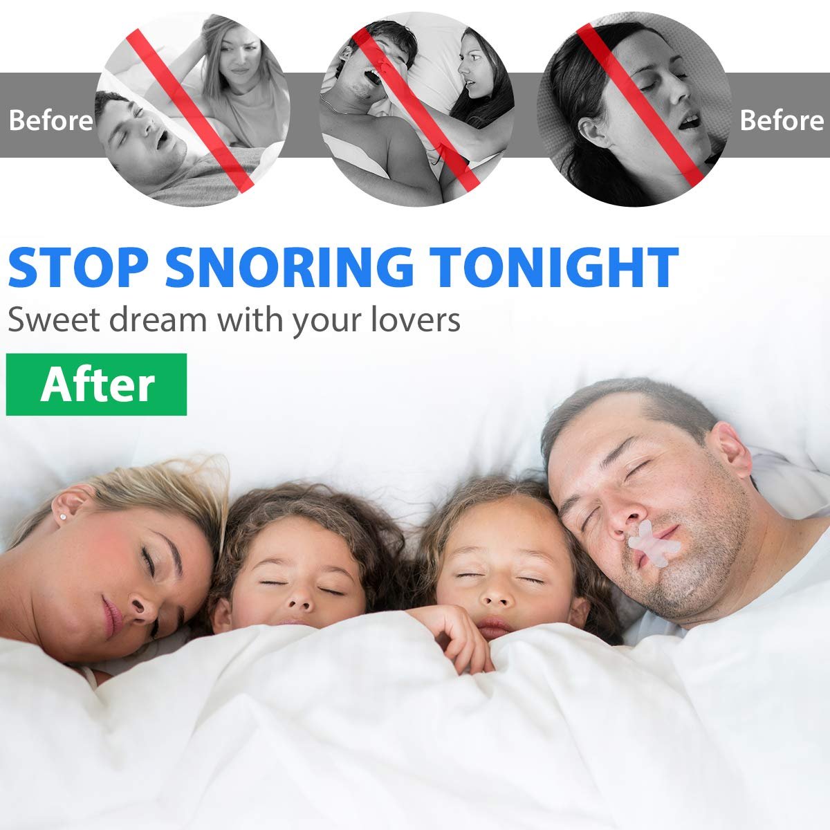 Смужки для носового дихання проти хропіння 60 шт., фото №4