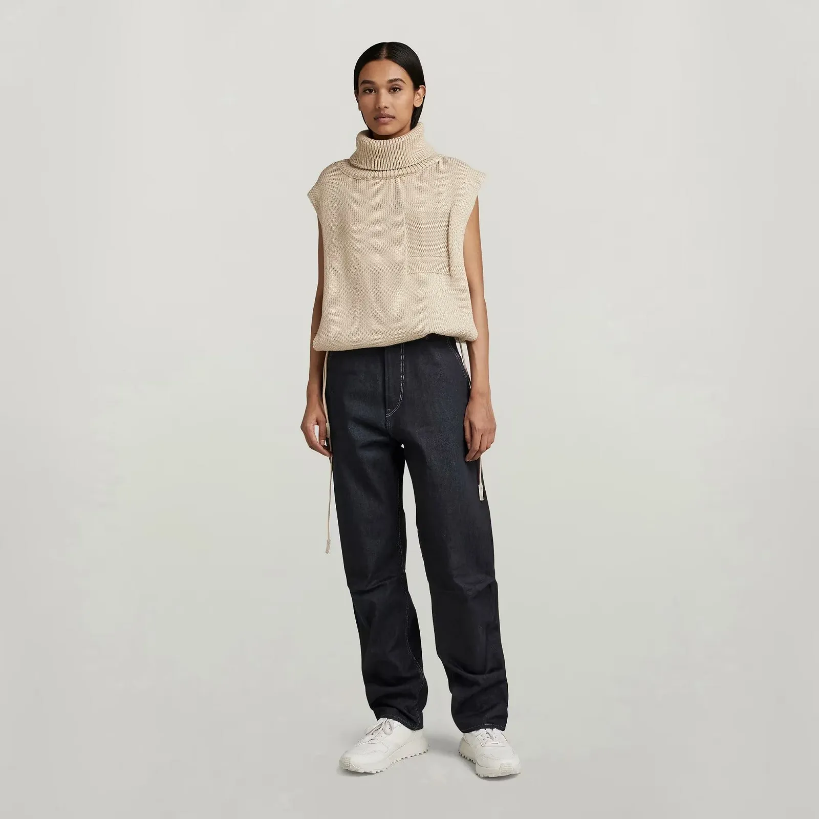 Жіночий светр G-Star RAW Knitted Top Open Side Turtle Neck - XL, фото №6 Жіночий светр G-Star RAW Knitted Top Open Side Turtle Neck - XL, фото №6