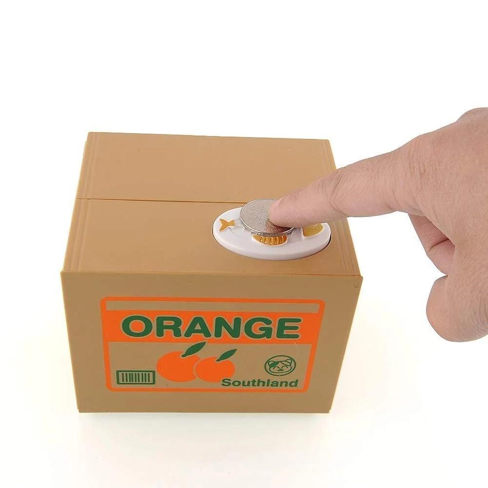 Скарбничка Кіт електронна ABS-пластик на батарейках, фото №3