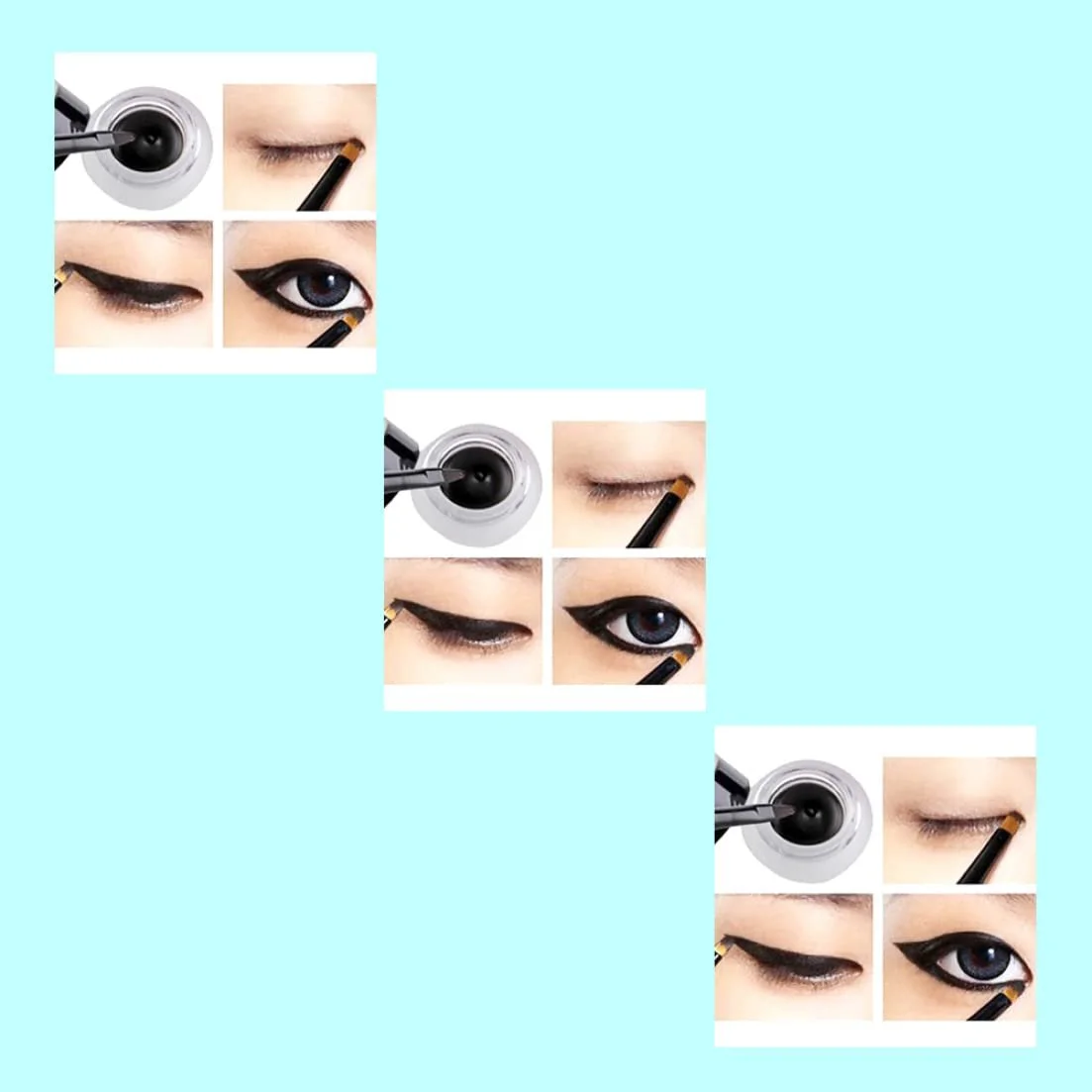 Гелева Підводка для очей, Permanent, у баночці, чорний, 5 г, фото №4