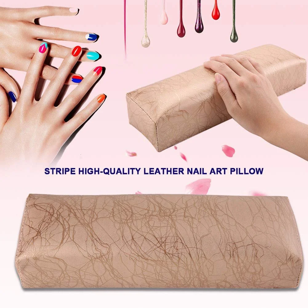 Подставка для рук полосатая из кожи PU Золотой, фото №3