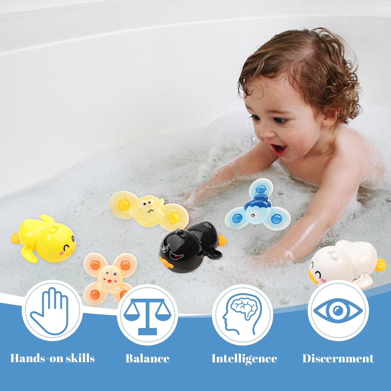 Игрушки для ванны Набор из 7 игрушек для купания, фото №4