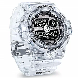 Мужские часы Цифровые спортивные часы Золотые часы Водонепроницаемые часы с 3 будильниками/обратным отсчетом/секундомером/цифровой аналоговый/двойное время/подсветка/военные многофункциональные часы - Фото 1