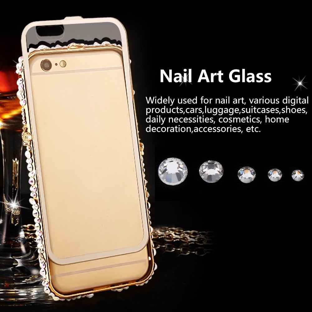 Стразы Стекло Tnfeeon SS3 1.3-1.5 мм, белые, фото №5