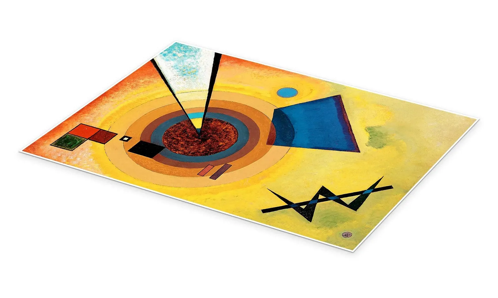 Постер Wassily Kandinsky "Зеленый и красный" 60 x 80 см, фото №2