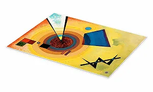 Постер Wassily Kandinsky "Зеленый и красный" 60 x 80 см synthetic.ua - Фото 1