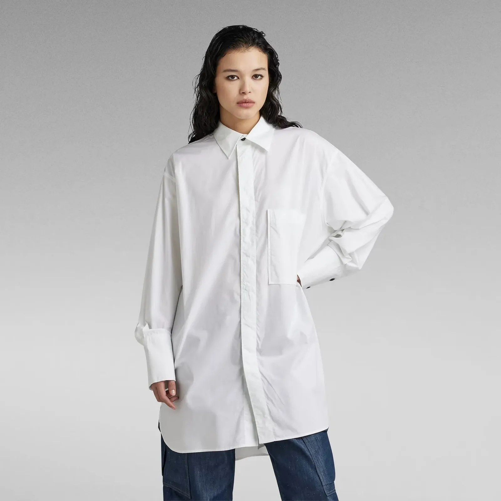 Женская рубашка G-Star RAW Oversized Boyfriend Shirt - S, фото №1