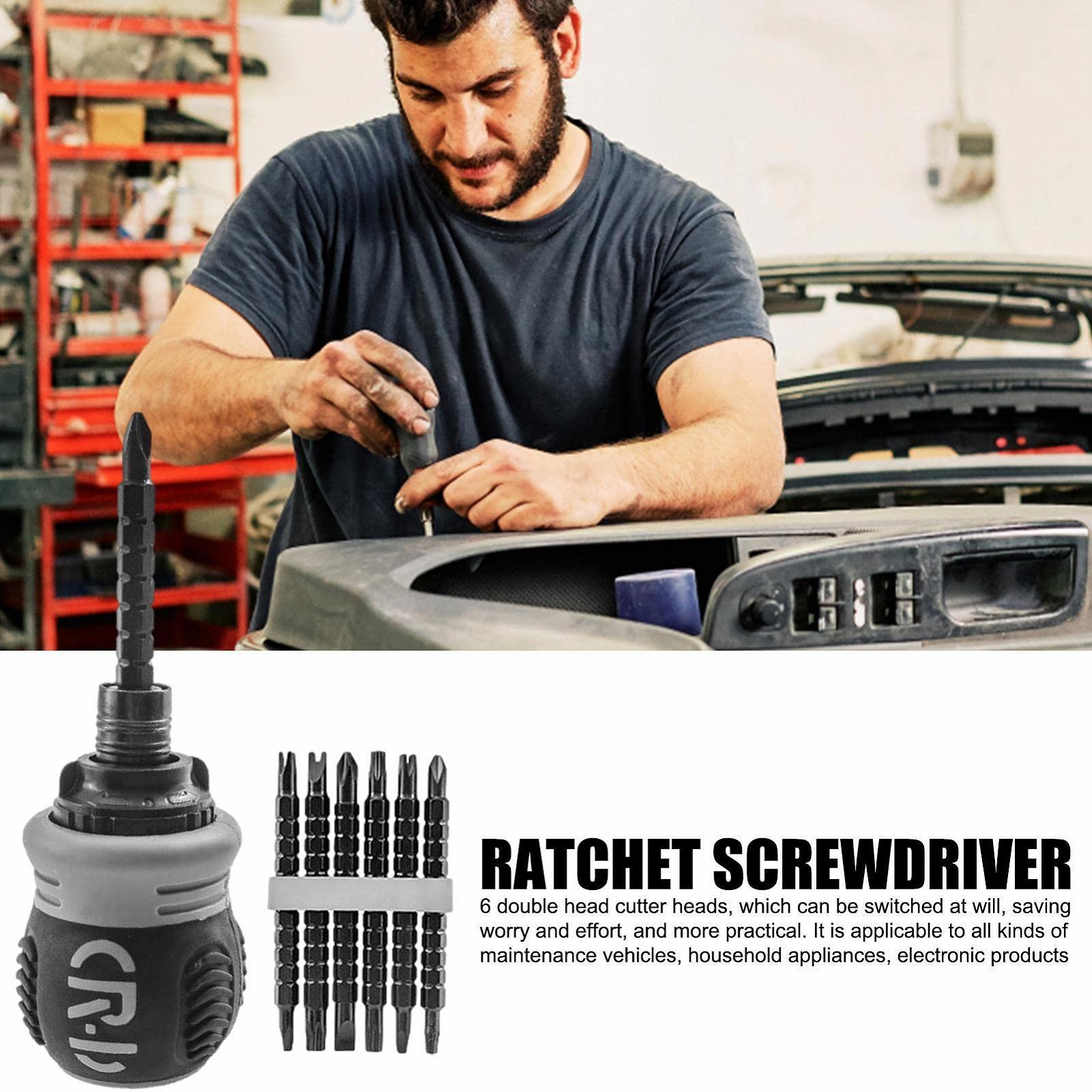 Отвёртка Ventdouce Mini Ratchet Набор с храповым механизмом Магнитные насадки для бытовых приборов и автомобилей, фото №3