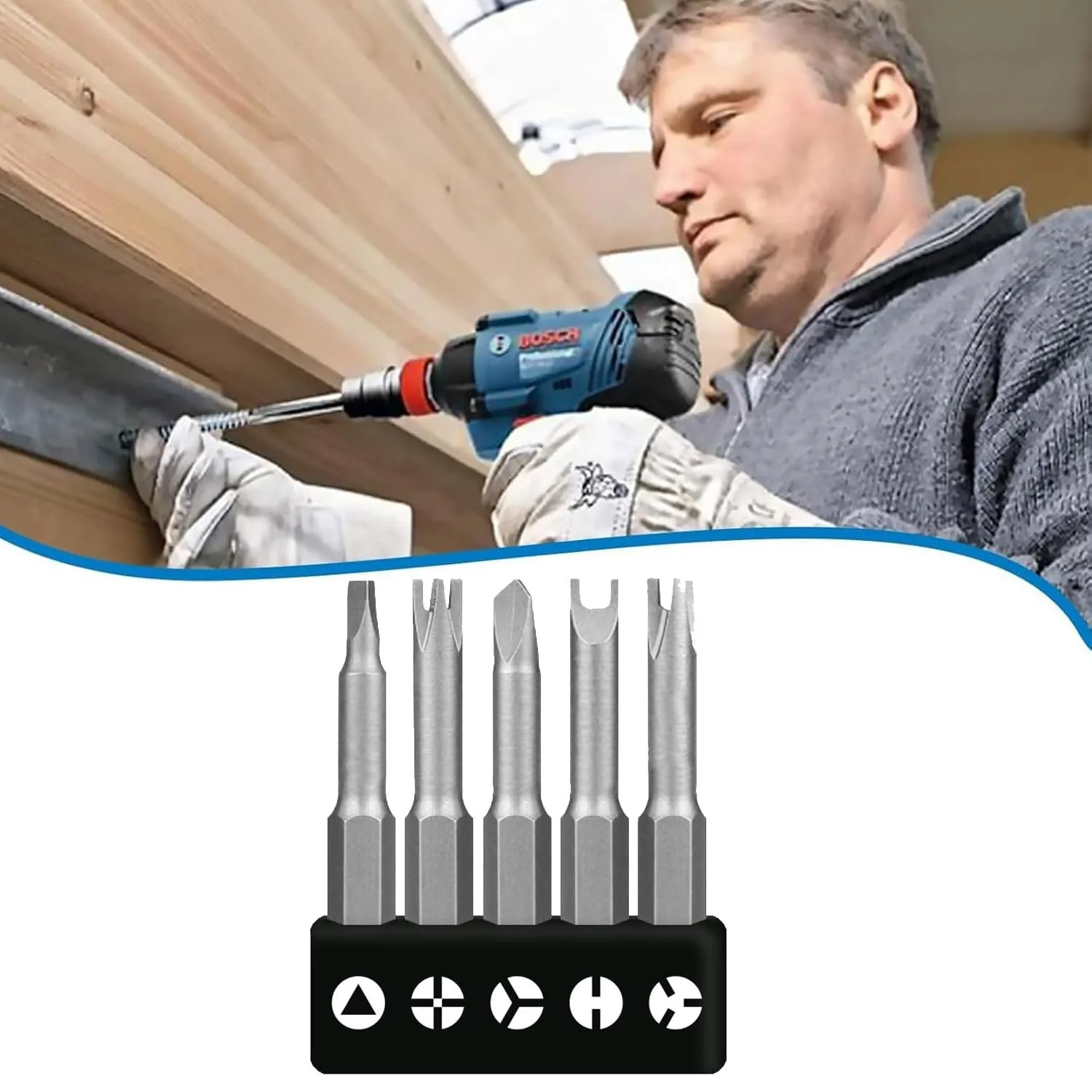 Набір спеціальних викруток IUSOT 5 одиниць 50 мм, фото №8