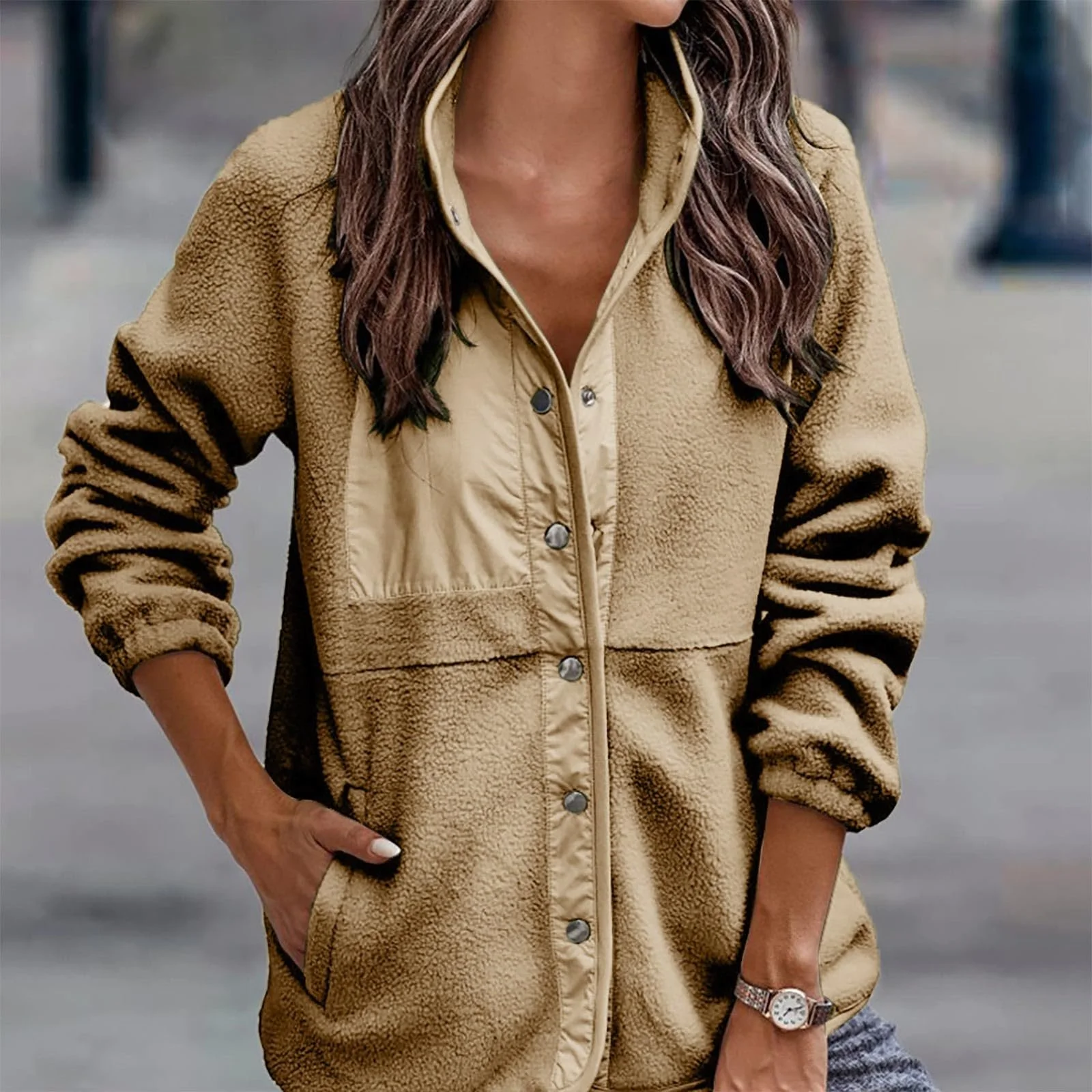 Женское короткое пальто Yowablo, фото №2 Женское короткое пальто Yowablo, фото №2