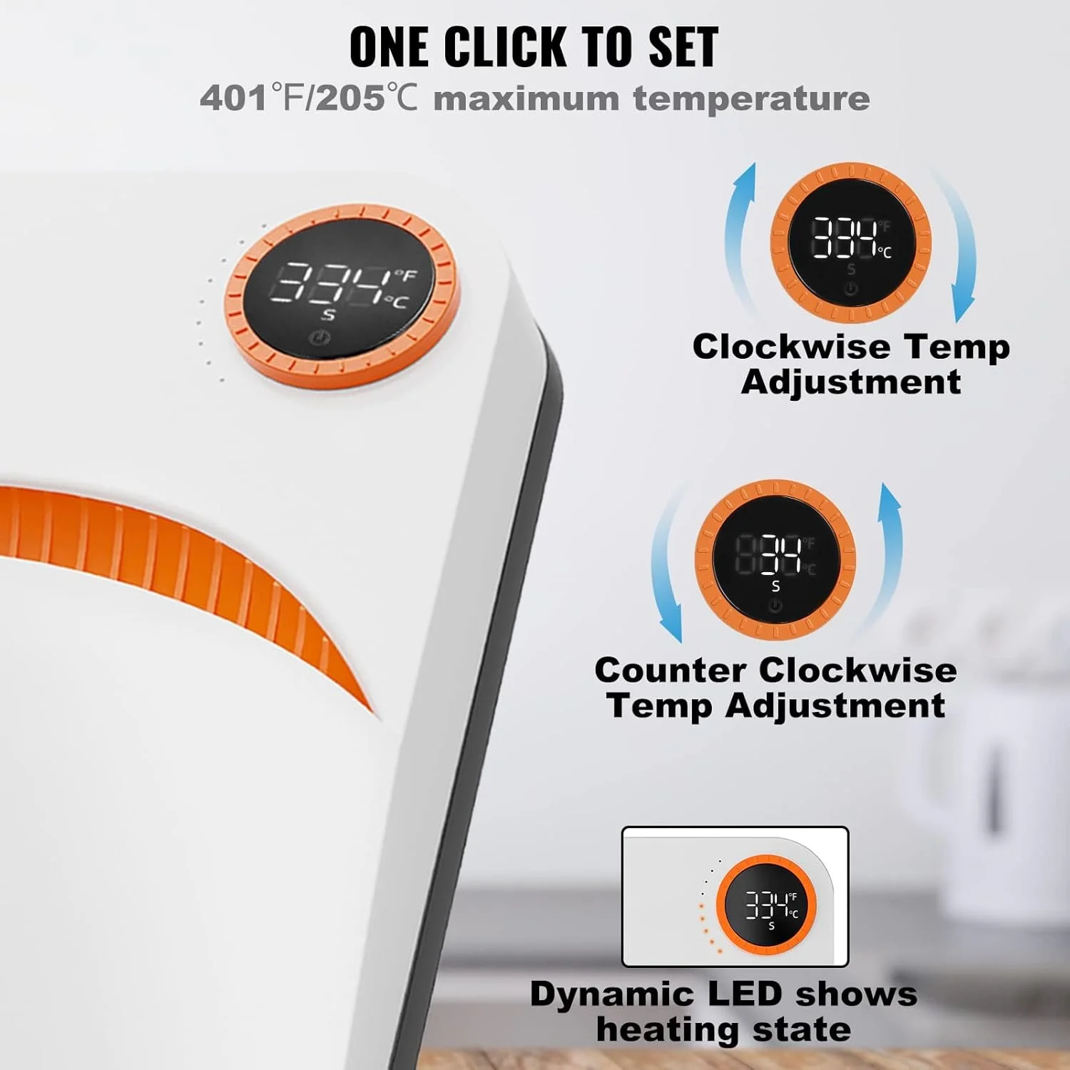 Портативный термопресс VEVOR F1210 / 30x25см / 750W / 205°C / Автовыключение / Белый, фото №6 Портативный термопресс VEVOR F1210 / 30x25см / 750W / 205°C / Автовыключение / Белый, фото №6