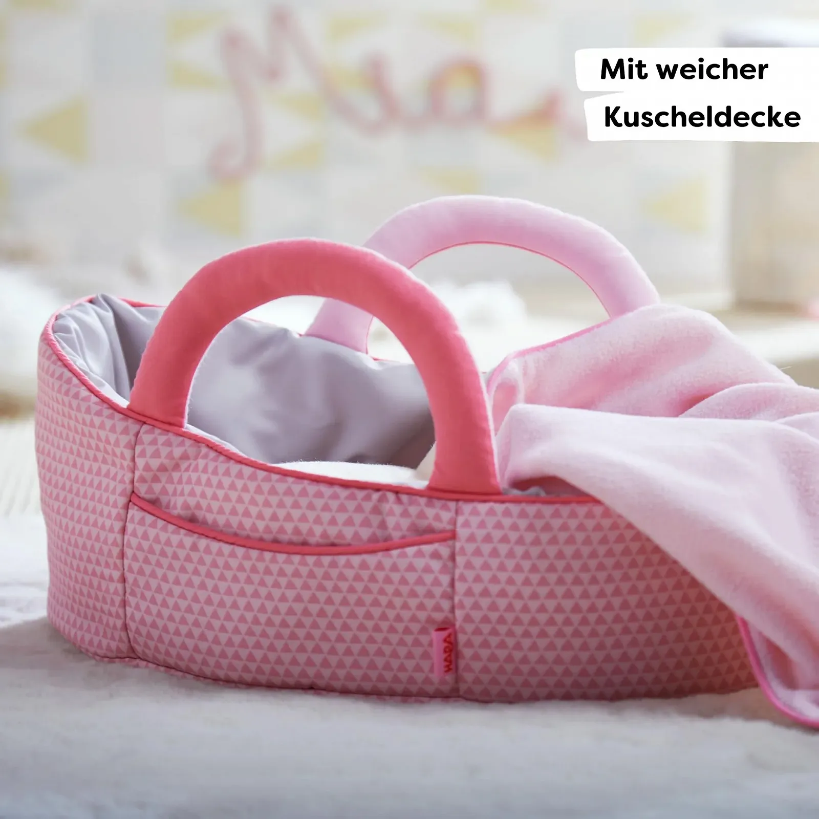 Сумка-переноска для ляльки HABA Рожева, фото №3 Сумка-переноска для ляльки HABA Рожева, фото №3