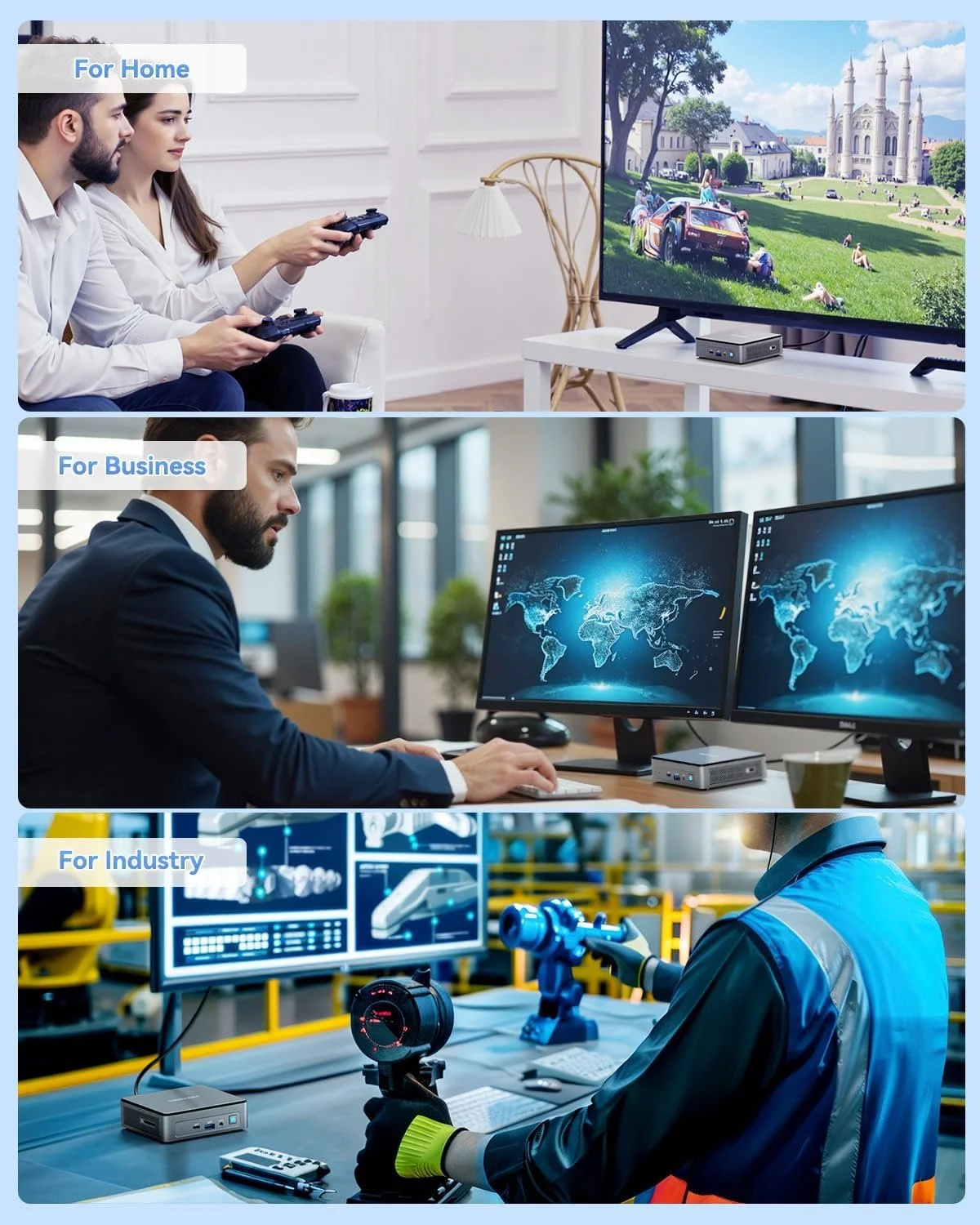 Міні ПК GEEKOM Air12 Intel N150 / RAM 16GB / SSD 512GB / Intel UHD Graphics / HDMI / Wi-Fi 6 / Bluetooth 5.2 / Windows 11 / Сірий, фото №7 Міні ПК GEEKOM Air12 Intel N150 / RAM 16GB / SSD 512GB / Intel UHD Graphics / HDMI / Wi-Fi 6 / Bluetooth 5.2 / Windows 11 / Сірий, фото №7