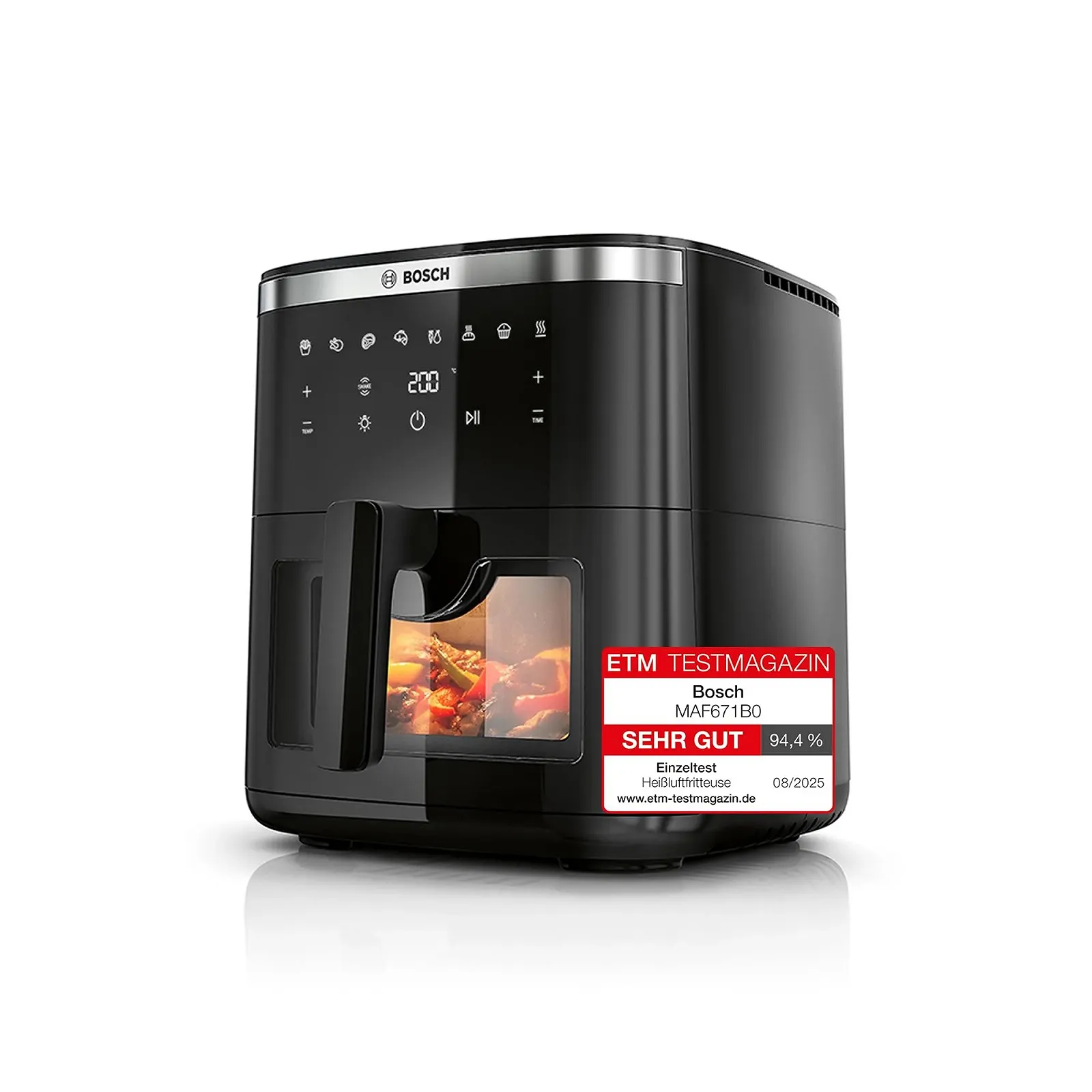 Аэрогриль Bosch Series 6 MAF671B0 XXL 7.2 л 7 программ Смотровое окно Черный, фото №1 Аэрогриль Bosch Series 6 MAF671B0 XXL 7.2 л 7 программ Смотровое окно Черный, фото №1