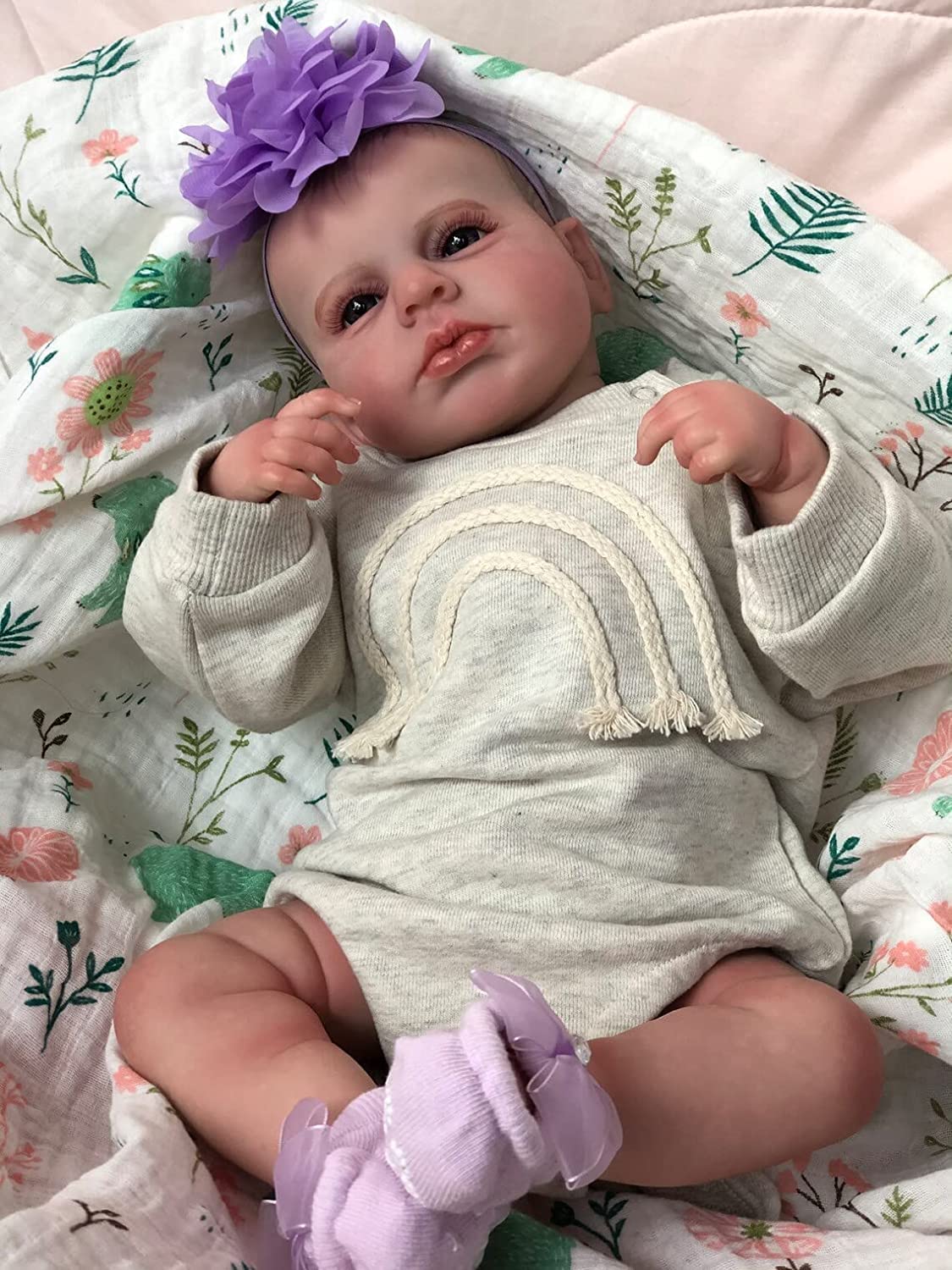Кукла iCradle Reborn Dolls 20 дюймов 50 см магнитиый пустышка, фото №6