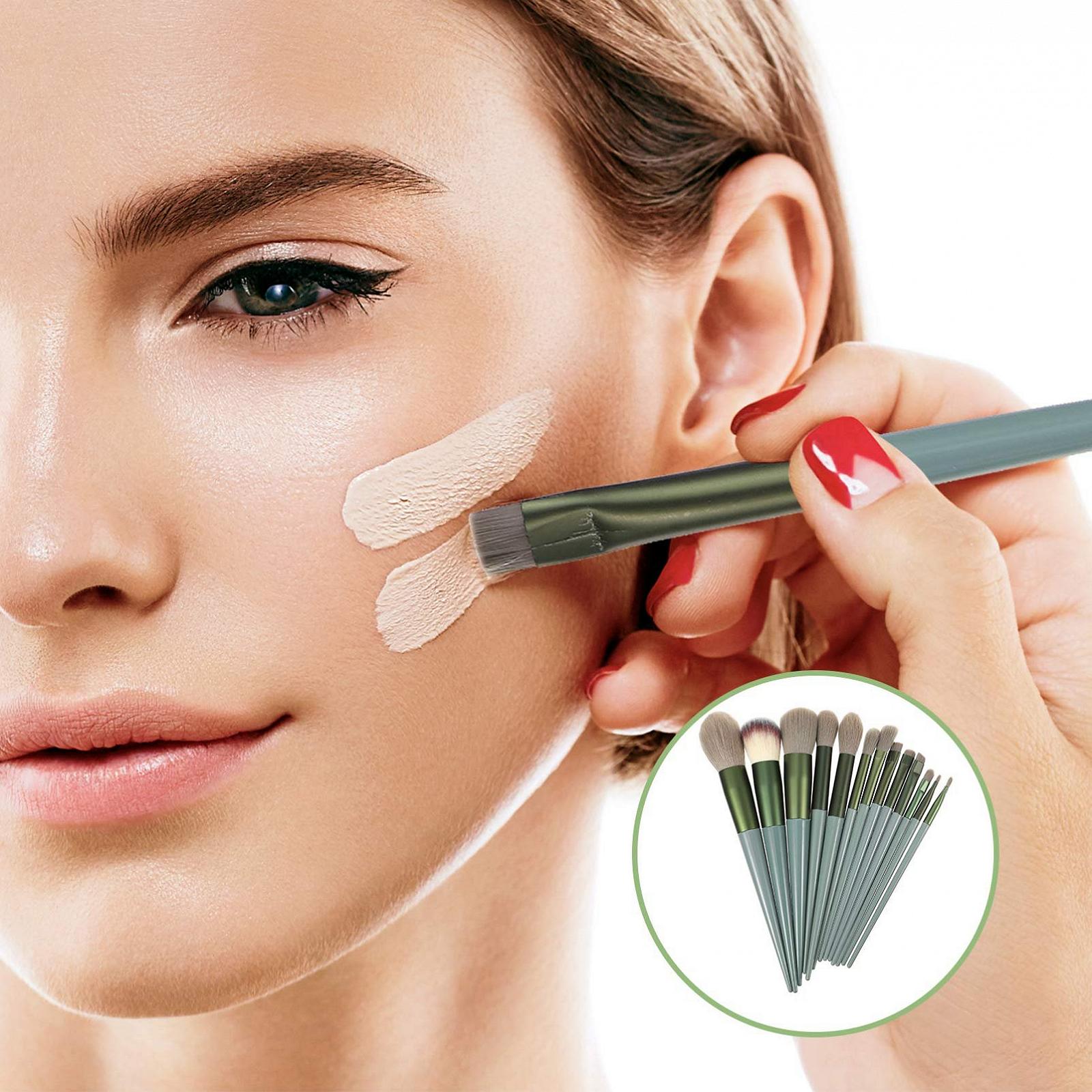 Набор кистей для макияжа Beaupretty 13 шт., косметические кисти для крема, набор косметических кистей для женщин, пластиковая кисть для теней для век, фото №6