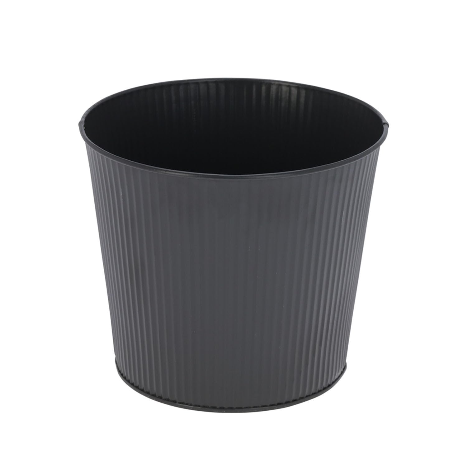 Балконний горщик Mojawo оцинкований Ø13xH11 см, набір 4 шт., антрацит, фото №2 Балконний горщик Mojawo оцинкований Ø13xH11 см, набір 4 шт., антрацит, фото №2