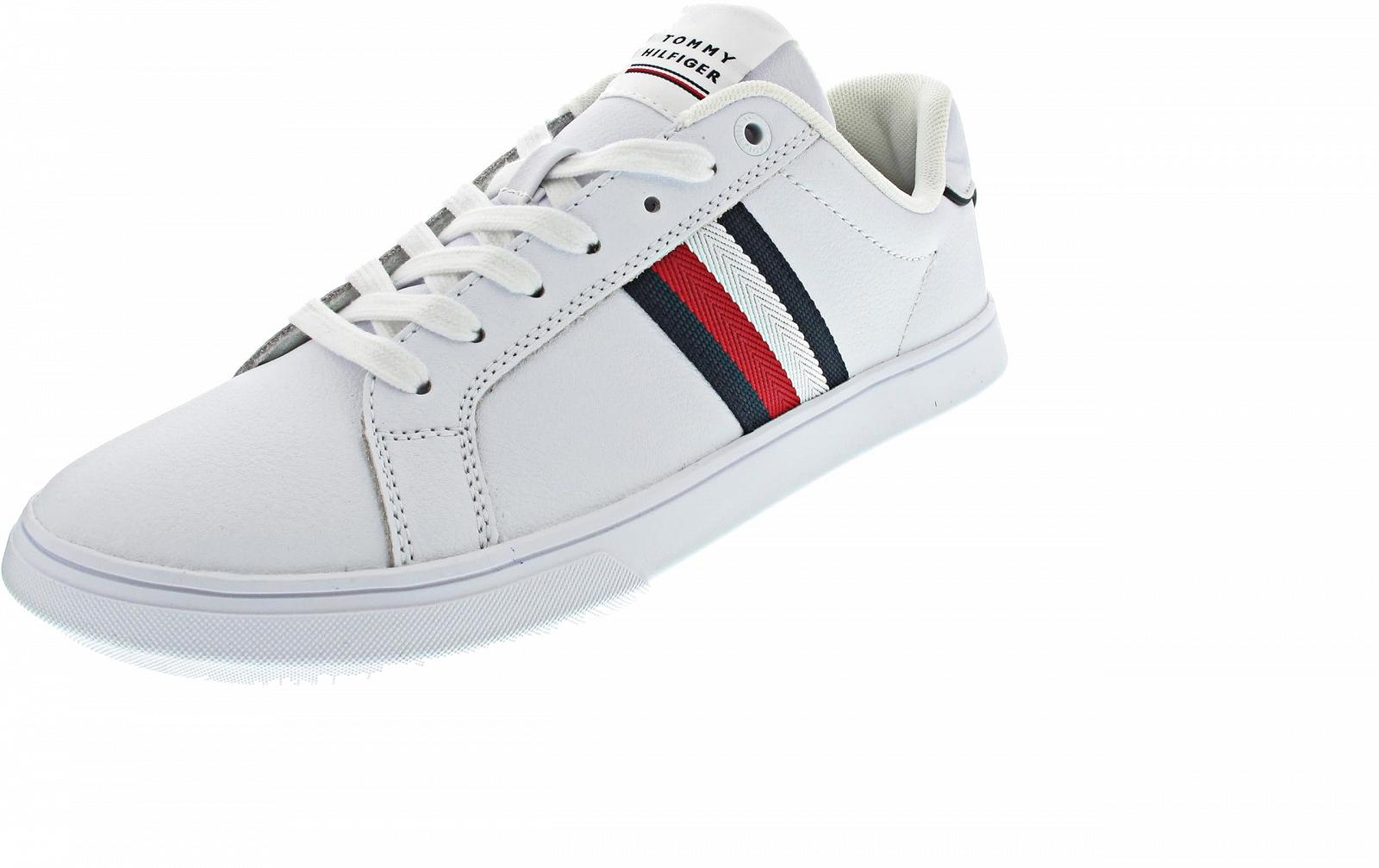 Кеди Tommy Hilfiger Cupsole Шкіряні Corporate Leather Cup Stripes Білий, 40 EU, фото №5
