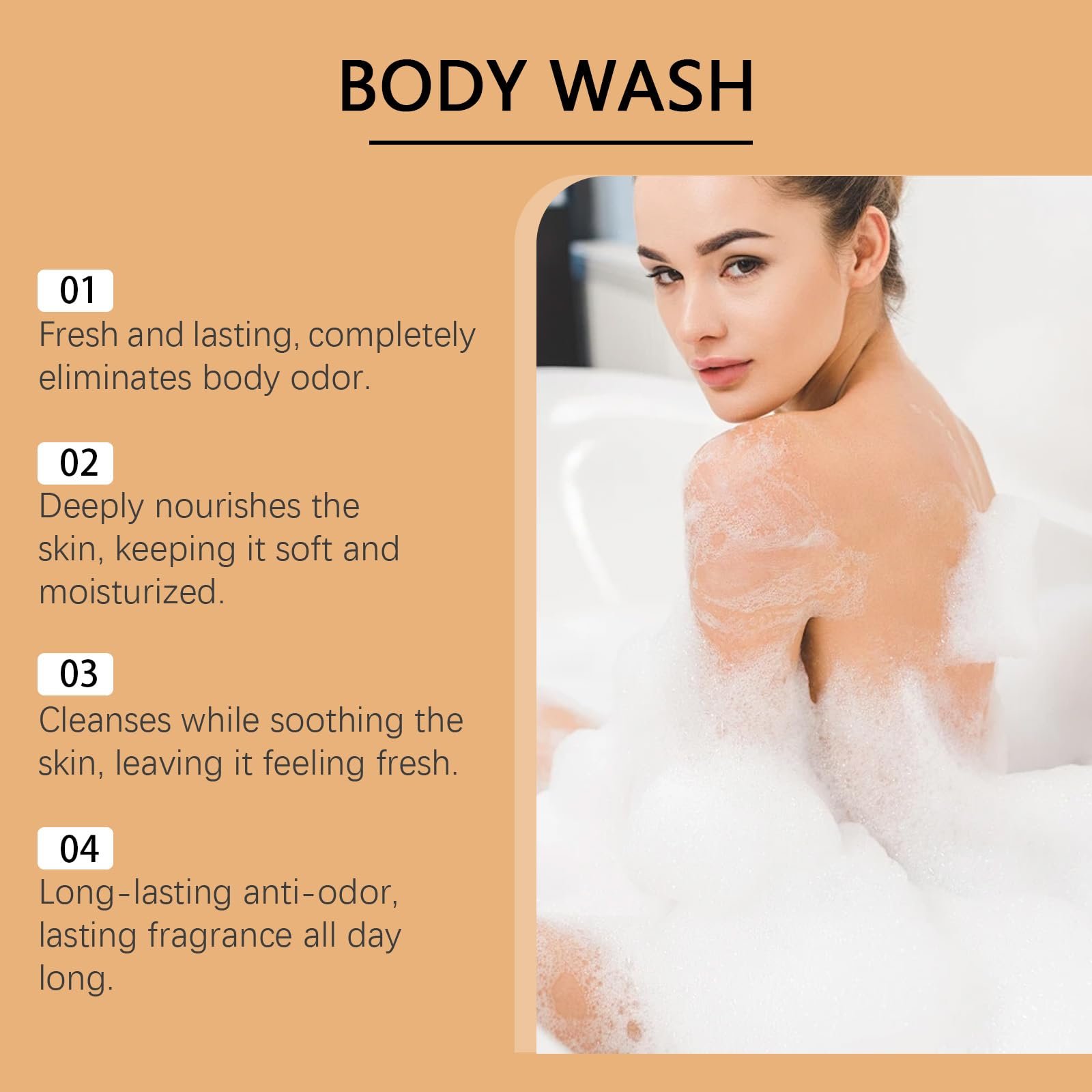 Гель для душу з екстрактом хурми дезодоруючий 1 шт., фото №2