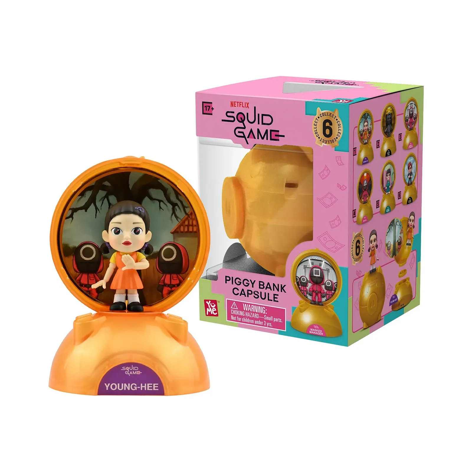 Скарбничка-капсула YuMe Squid Game Single Figure з фігуркою та аксесуарами, фото №8