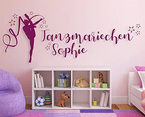 Наклейка на стіну tjapalo Dance Marie Рожева - Фото 1